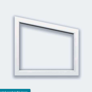 Trapèze  PVC Blanc 21 3/4" X H1 72 1/2 X H2 60"