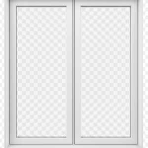 Fenêtre à battant 2 sections PVC Blanc 44" X 79 1/4"